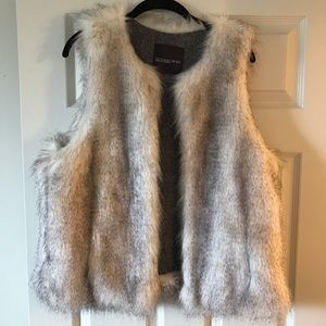 Faux fur vest